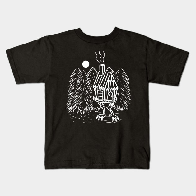 BABA YAGA'S HUT Kids T-Shirt by roxiqt